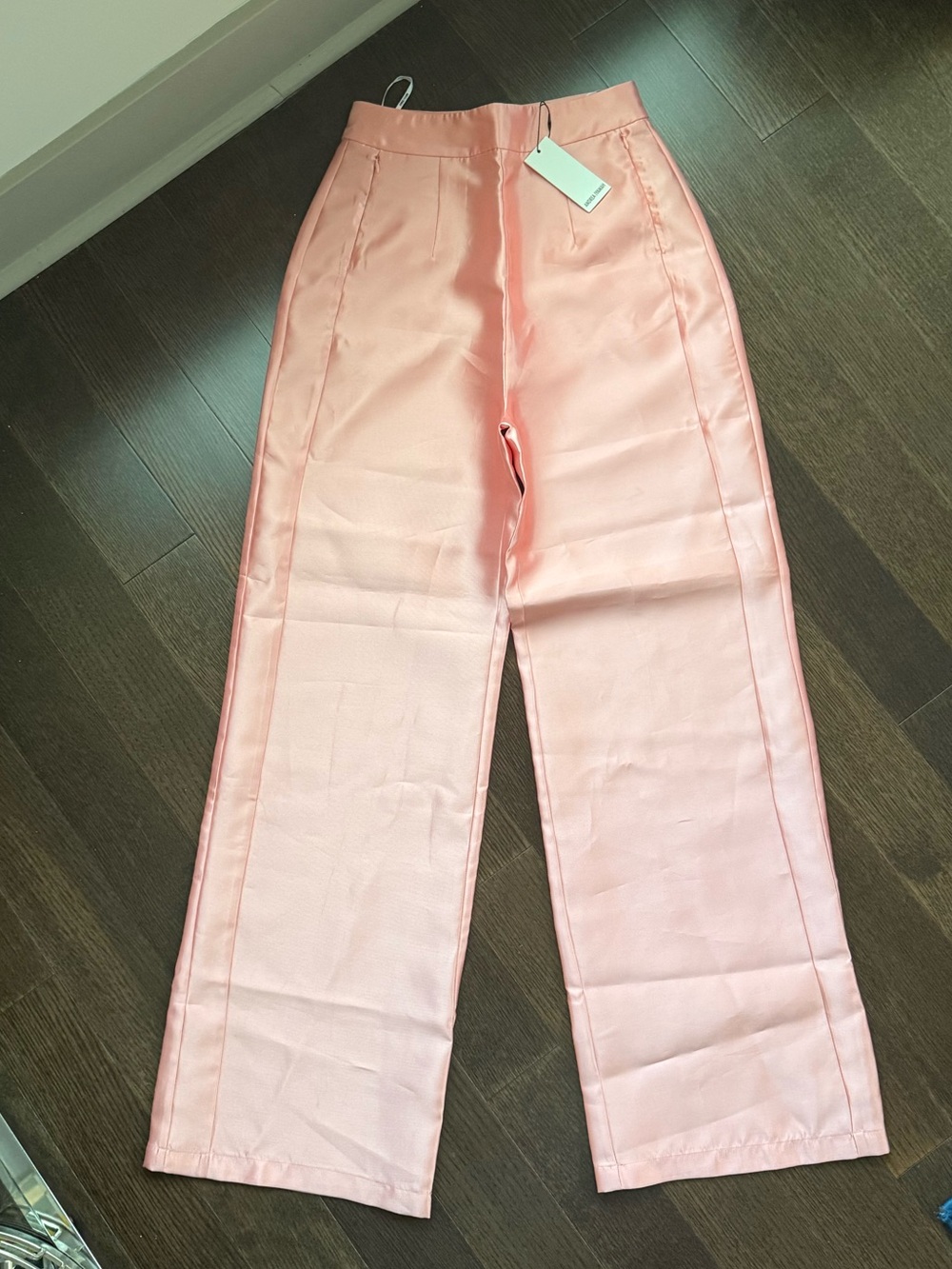 Andrea Iyamah Vasi High Waist Pants in Peach - Picture 5 of 12